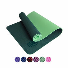 Load image into Gallery viewer, by dhl or ems 10pcs new arrival yoga gymnastics mats 183*61cm with 6 mm TPE Yoga Mats environmental tasteless fitness yoga mat