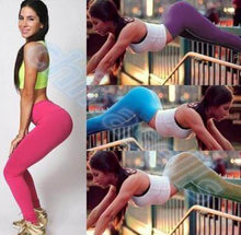 Load image into Gallery viewer, 20pcs Women Sports Pantalon Yoga Pants Elastic Compression Tights Fitness Running Trousers Workout Gym High Waist Leggings Pants