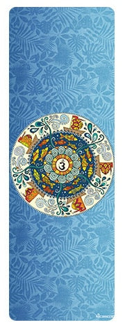 High temperature yoga mat, anti slip, ultra-thin natural rubber, suede yoga mat, portable folding fitness pad travel mat