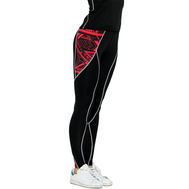 Brand Women Yoga Pants Gym Fitness Print Compression Tights Clothing Sweat Running Sportswear Female Slim Legging (Pant only)