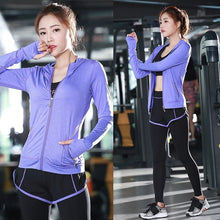 Load image into Gallery viewer, Yoga sets 3 Piece ( Bra + Jacket + Pants ) Yoga Sport Suits Sports Female Running Sportswear Gym Running Sets Free Shipping