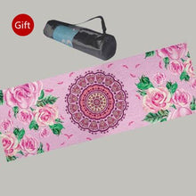 Load image into Gallery viewer, Suede Natural Rubber Yoga Mat Anti Slip Sweat Absorption 183*61cm*3.5mm Yoga Pad Fitness Gym Sports Exercise pad Yoga Mats