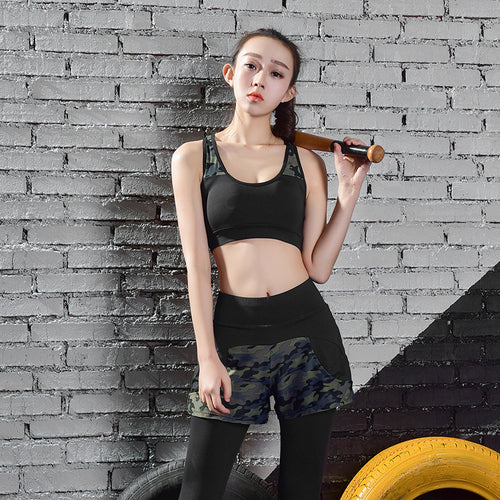 2018 Plus Size Sportswear For Women Yoga Sets High Elasticity Sports Bra Jogging Suits Sexy Yoga Pants For Women Absorbent M-3XL