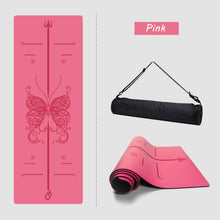 Load image into Gallery viewer, New Natural rubber yoga mat beginners thickened widened fitness mat yoga mat professional non-slip yoga mat