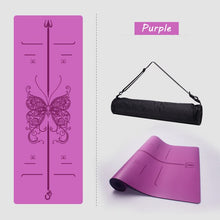 Load image into Gallery viewer, New Natural rubber yoga mat beginners thickened widened fitness mat yoga mat professional non-slip yoga mat