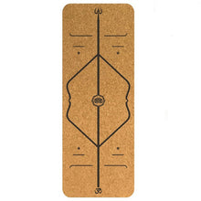 Load image into Gallery viewer, Cork Natural Rubber Yoga Mat for Pilates Fitness Hot Yoga Eco-friendly Multi Use Activity Non Slip Exercise Mats 183CM*61CM*3MM