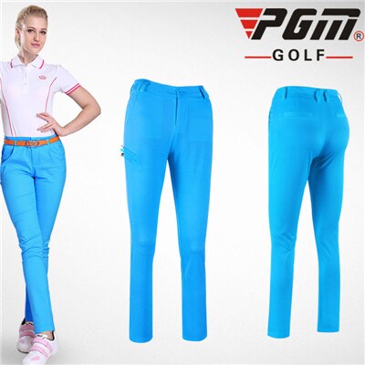 Ladies High Elastic Golf Pants Womens Quick Dry Trousers Can Inserted Ball Tee Trousers Female Slim Stretch Sports Pants AA51868