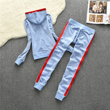 Load image into Gallery viewer, Women Yoga Sets Sportswear Running Fitness Clothing Pink Velvet Coat Hoodies Gym Sweatershirt Pant Tracksuits Yoga Leggings Pant