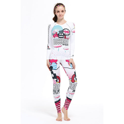 Life on track Women Running Workout Leggings Tights Sports Suits Set Cycling Workout Top&Pants Female Fitness Trousers Gym Slim