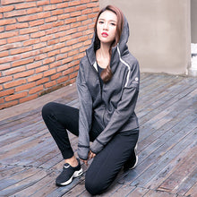 Load image into Gallery viewer, SWIMMART 2Pcs Women Yoga Sets Fitness Yoga Pants +Coat Leggings Set Gym Running Sport Suit Set Workout Clothes Female Clothes